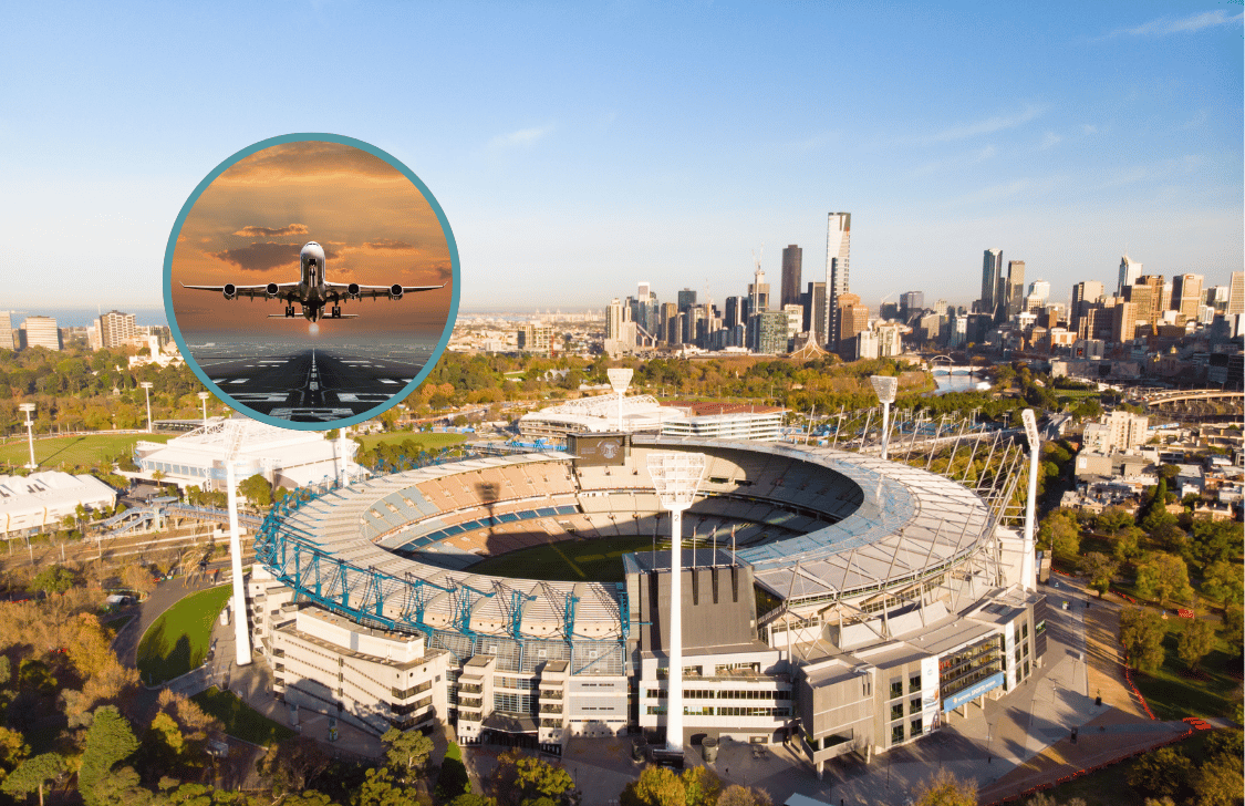MCG with plane overlay