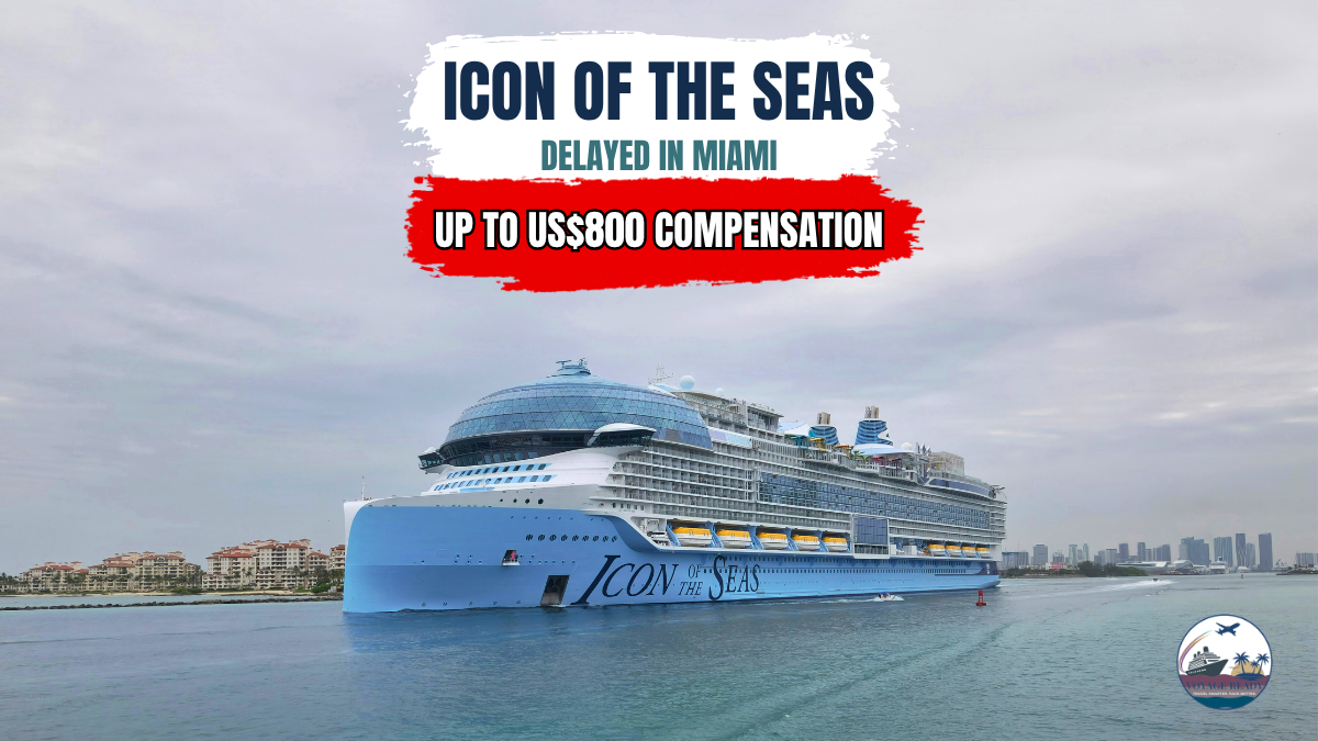 Icon of the Seas Delayed Overnight in Miami for Required Maintenance