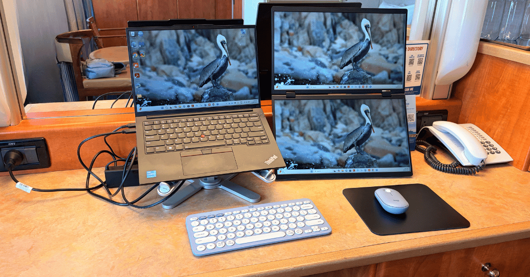 Computer Equipment Plugged Into Power Sockets