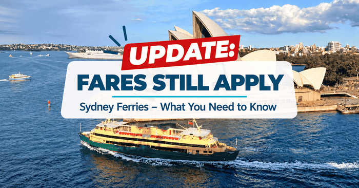 Sydney Ferry in front of the Opera House