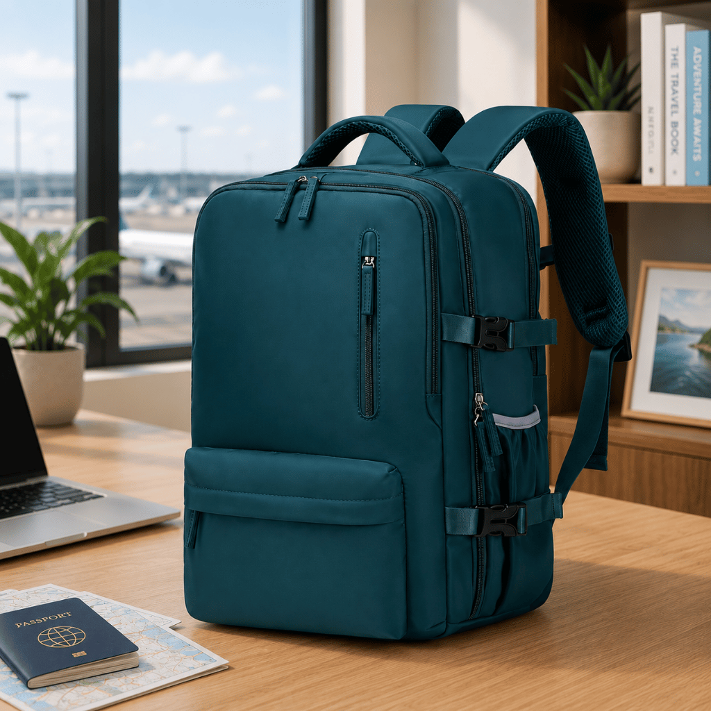 Voyage Ready Travel Backpack – Peacock Green
