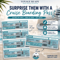 Voyage Ready Editable Cruise Boarding Pass – Canva Template