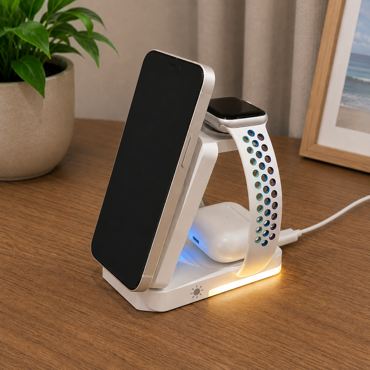 Voyage Ready Foldable 3-in-1 Travel Charging Station