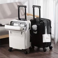 Voyage Ready Front-Access Carry-On Suitcase – 20" Cabin Size (Black or White)