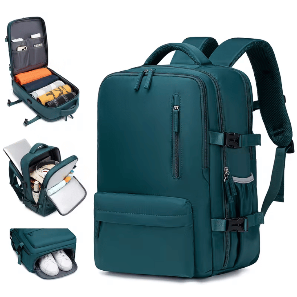 Voyage Ready Travel Backpack – Peacock Green