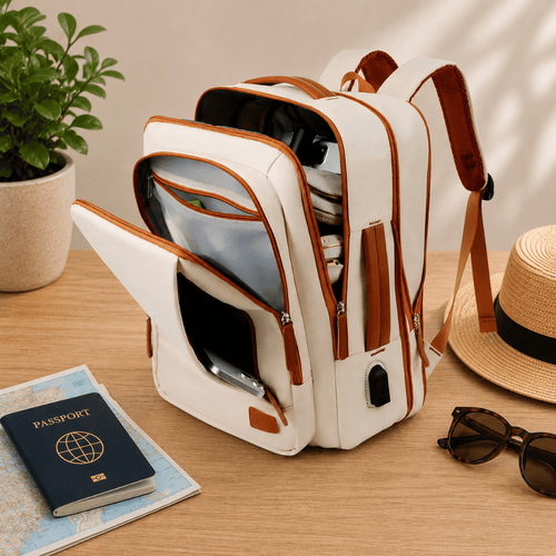 Voyage Ready Laptop Travel Backpack & Crossbody Bag Set