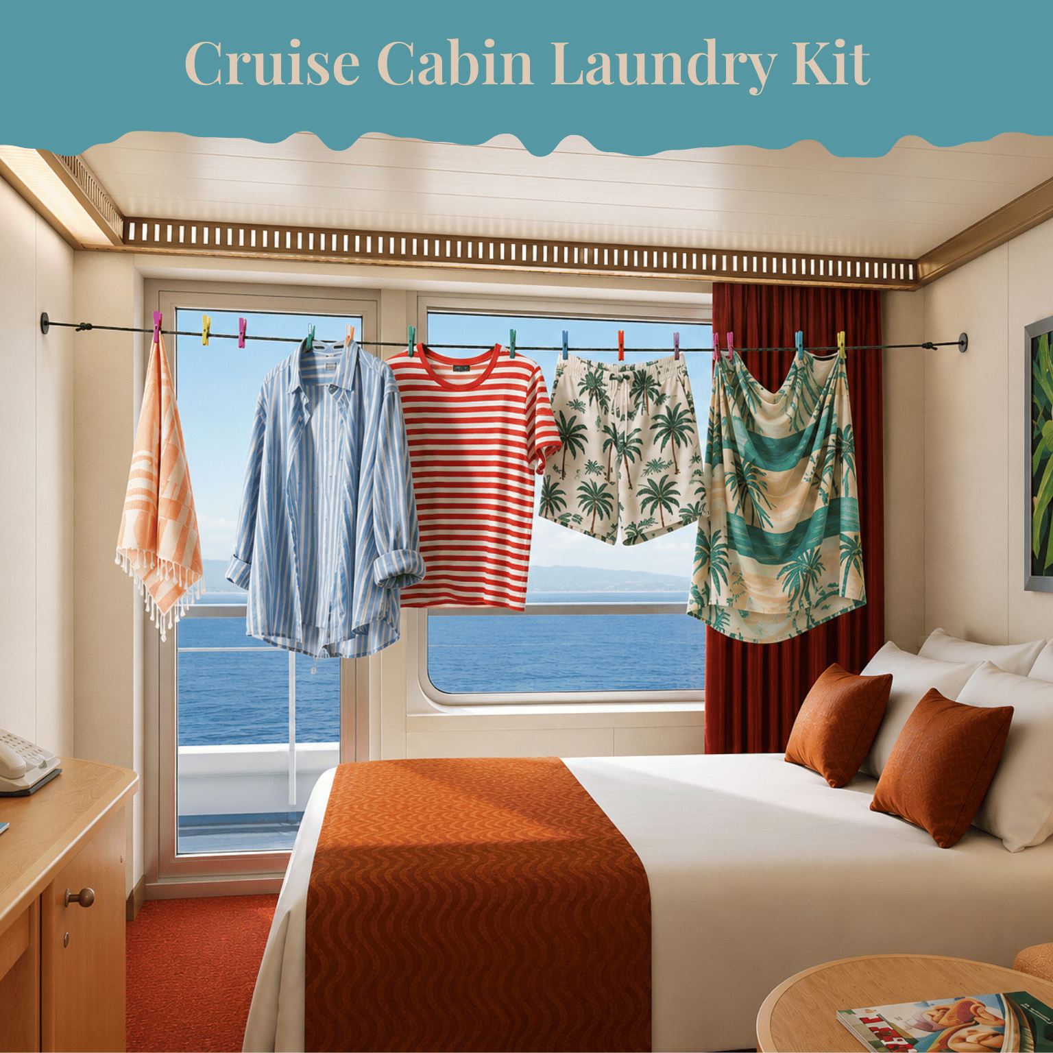 Voyage Ready 5 Piece Cruise Cabin Laundry Kit