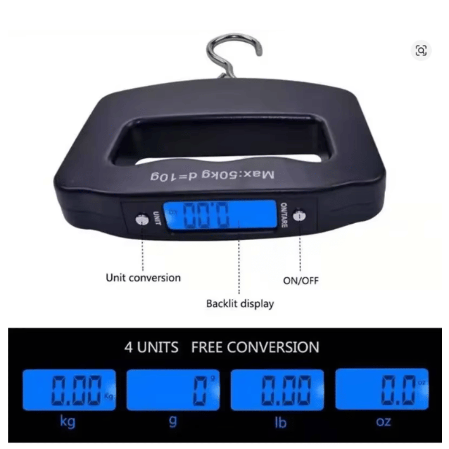 Voyage Ready Digital Handheld Luggage Scale (50kg)