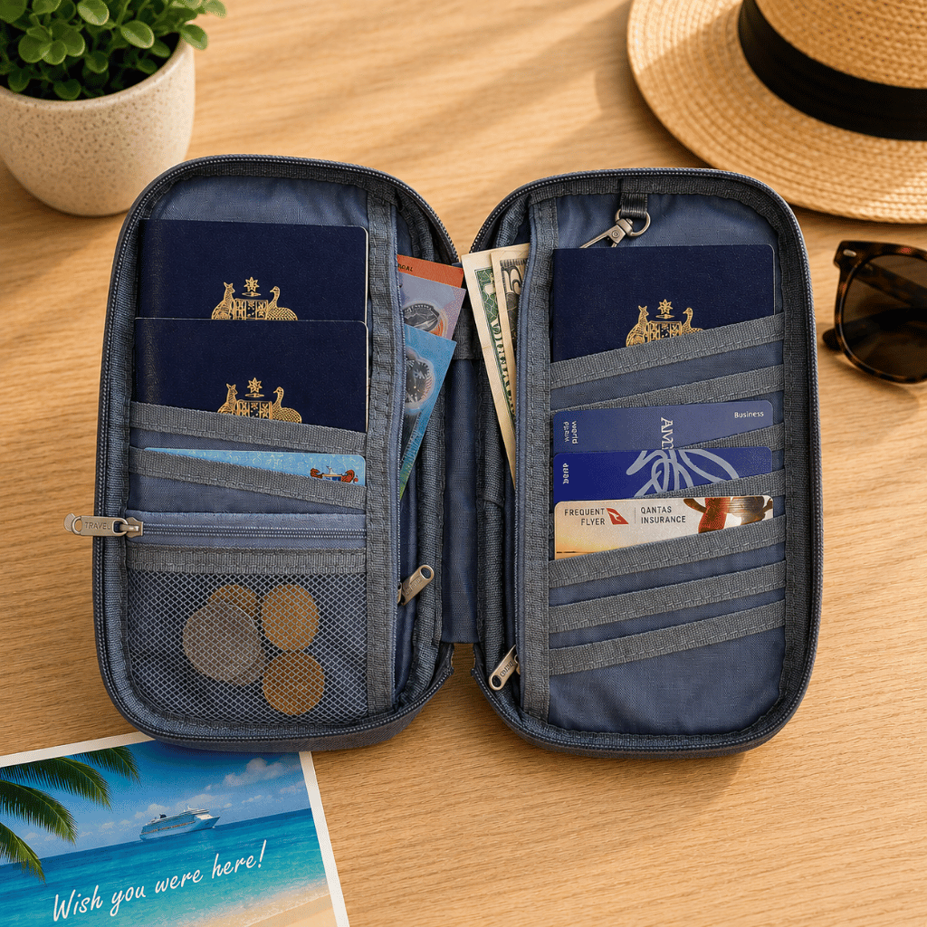 Voyage Ready RFID Travel Passport Wallet