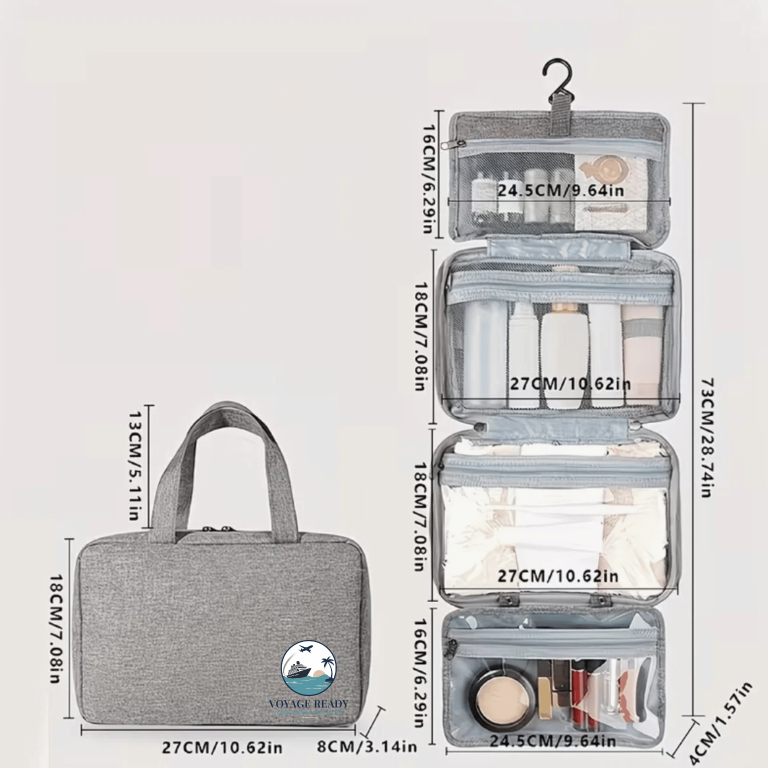 Voyage Ready Large Hanging Toiletry Bag